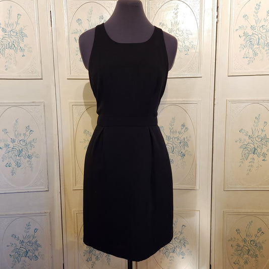 "Lauren Conrad" black halter dress with back lace detail